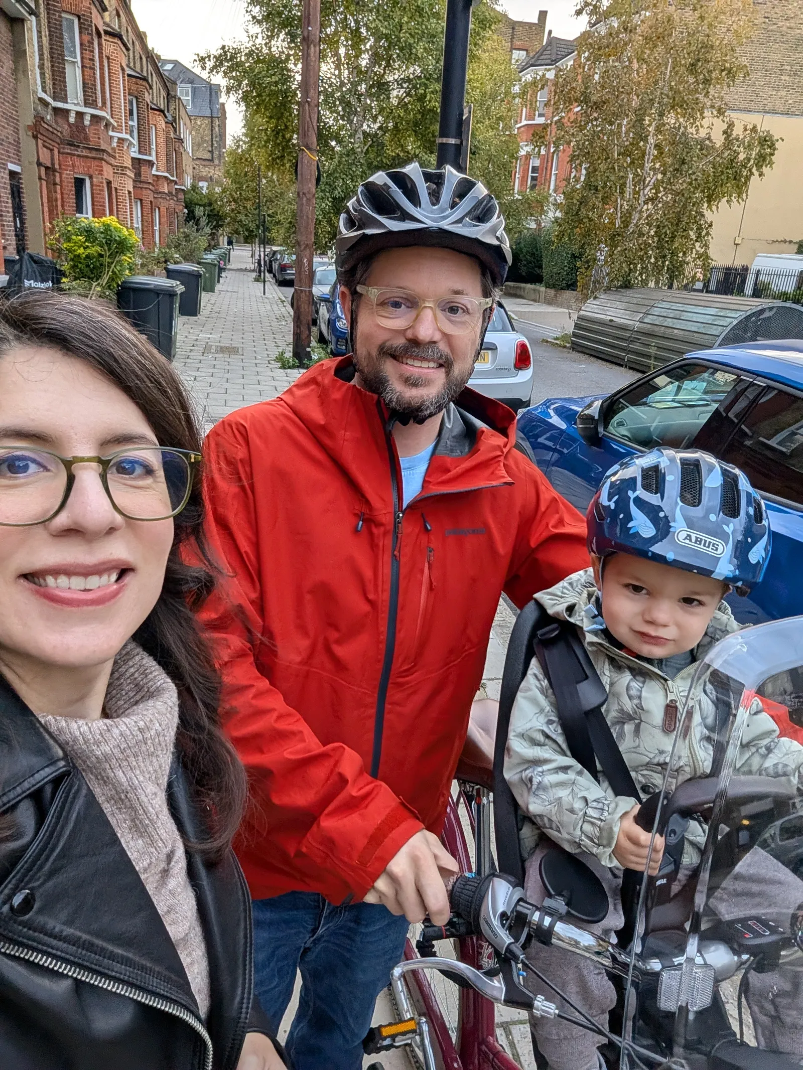 Family biking