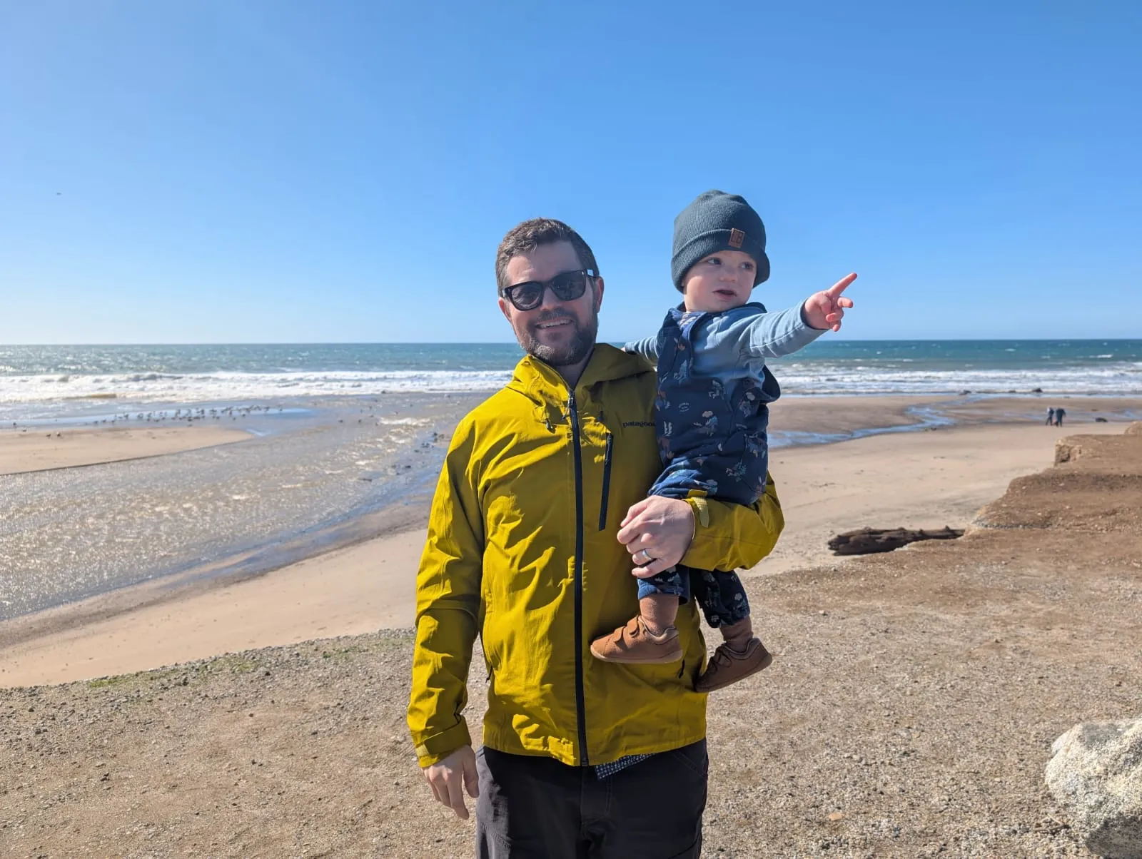 Mikey and Tony at beach